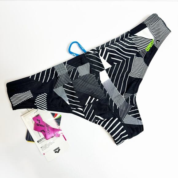 ARENA UNIQUE BLACK MULTI LARGE WOMENS SWIMMING SIZE LARGE BIKINI BOTTOMS NEW - Picture 6 of 6